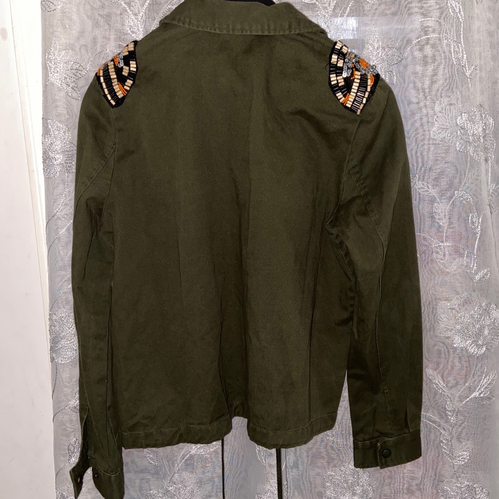 Trendy Green Utility Jacket - Picture 3 of 3